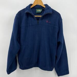 Vintage 80s The Greenbrier West Virginia Pullover Fleece Crop Fit Sweater Large